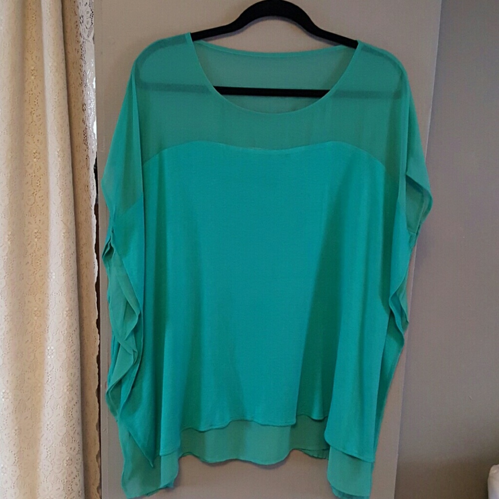 Aqua color top